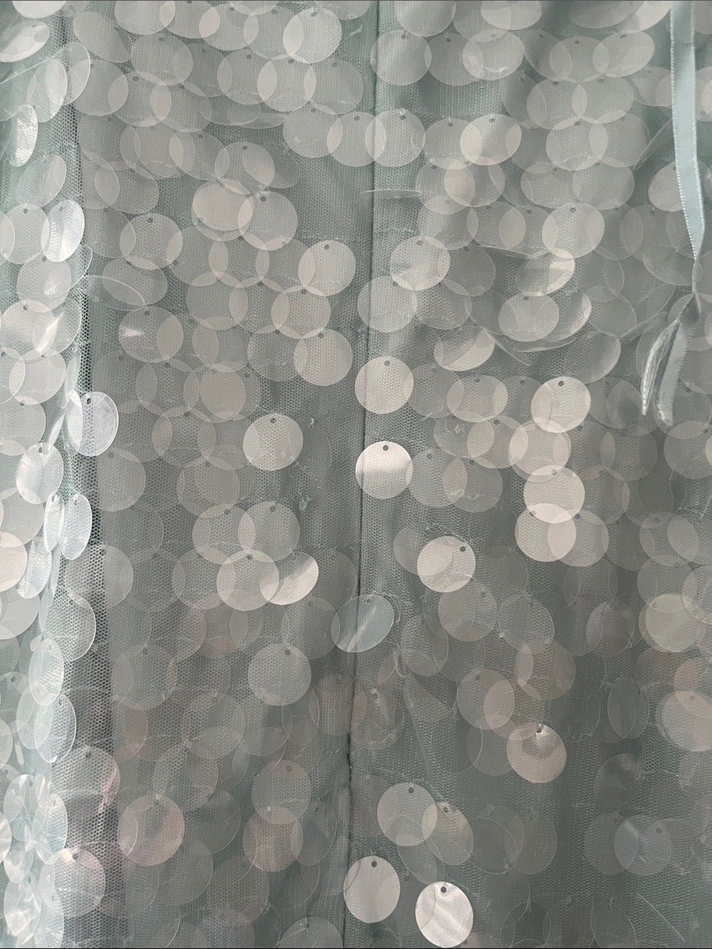 STAUD Strapless Sequin Column Dress in Mint Green - Picture 14 of 15